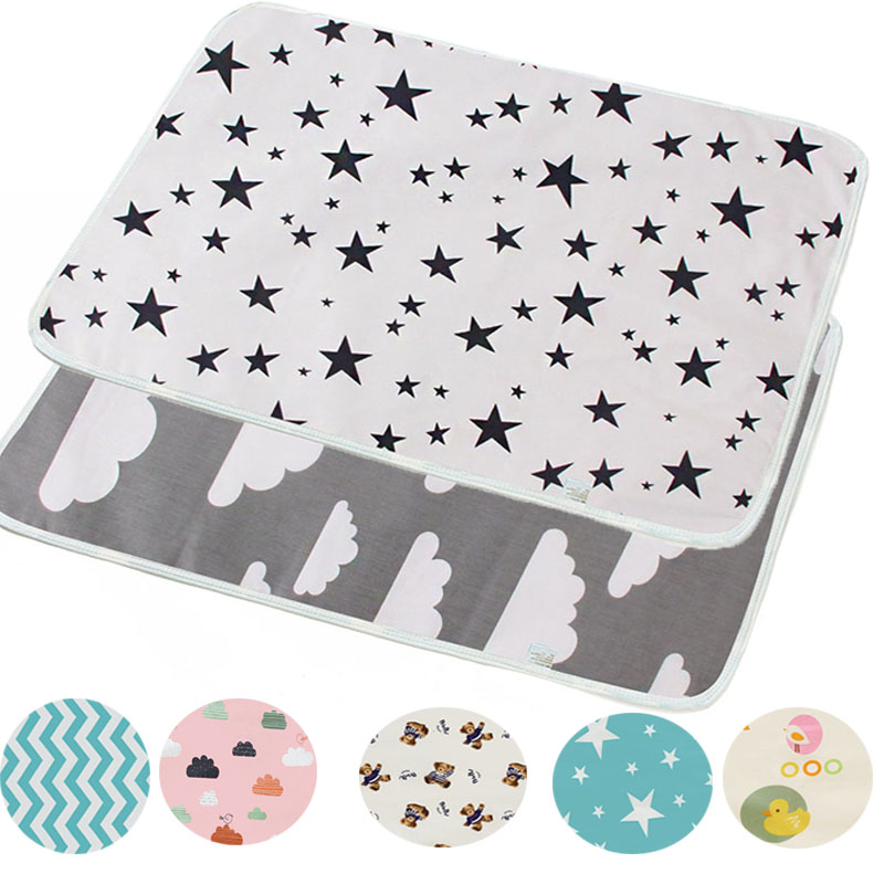 Diaper Changing Mat - Waterproof Reusable Newborn Baby Diaper Changing