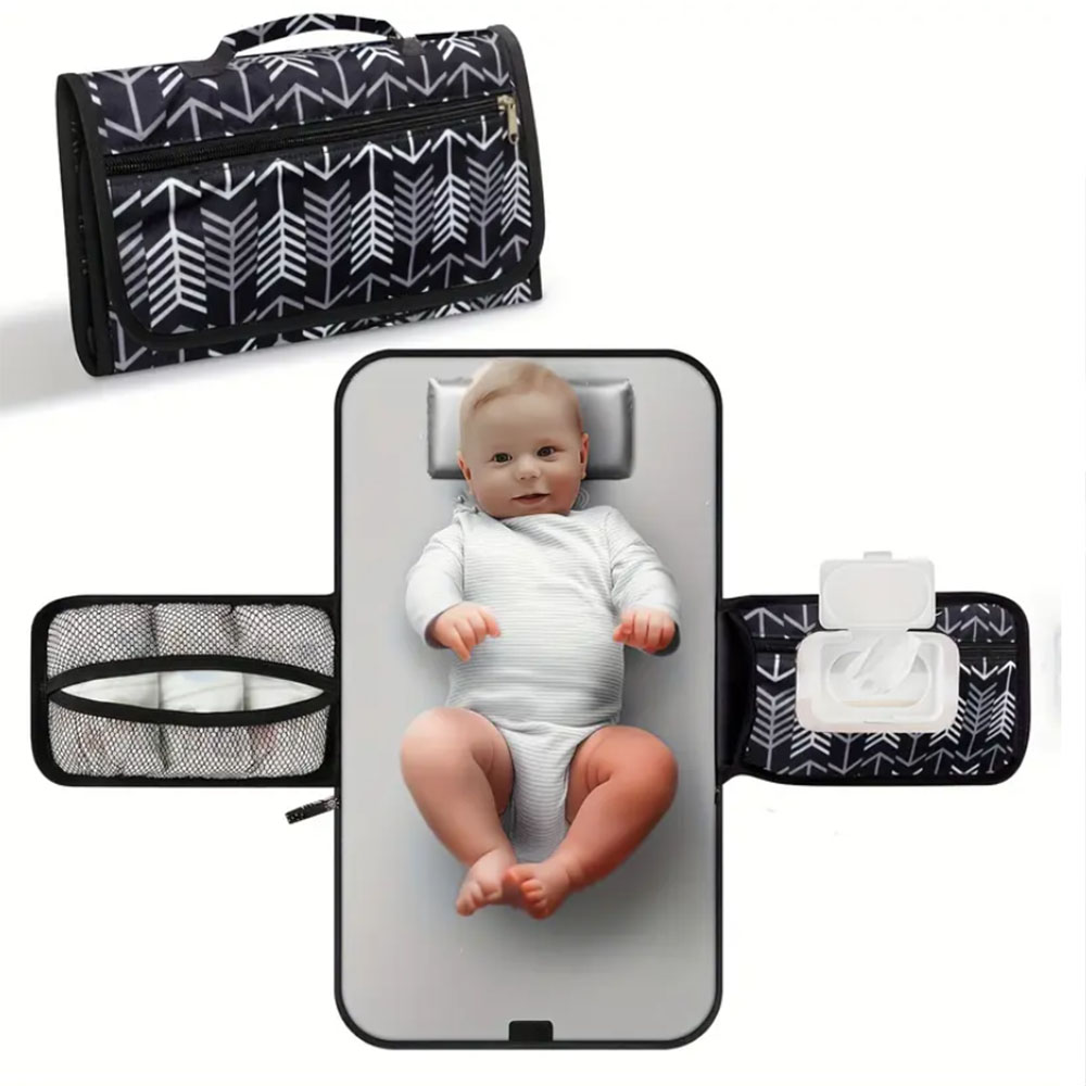 Diaper Changing Mat - Portable Changing Pad for Diaper Bag