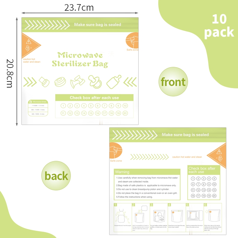 10Pcs Reusable BPA Free Microw - Zwitsal Baby Products review and price